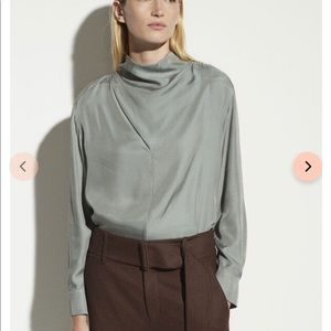 Vince Cowl Neck Long Sleeve Blouse